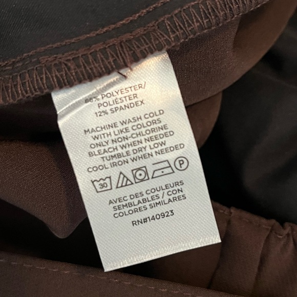 LOFT Oulet Chocolate Tie-Waist Trousers - Picture 6 of 6